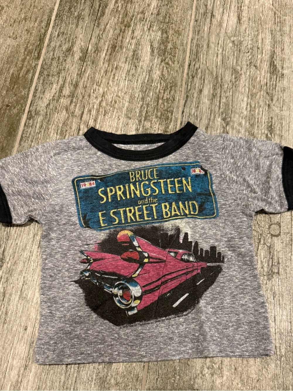 Rowdy Sprout Bruce Springsteen Baby Ringer Tee - 3-6 months